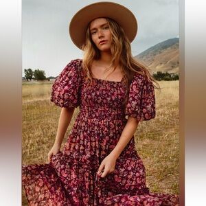 Ivy City Co Stephanie Floral Puff Sleeve Dress